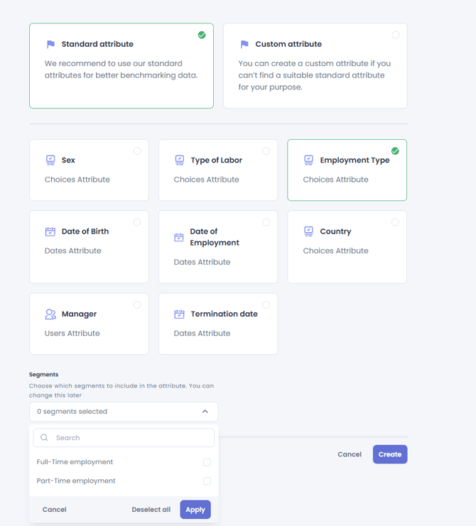 Screenshot attributes