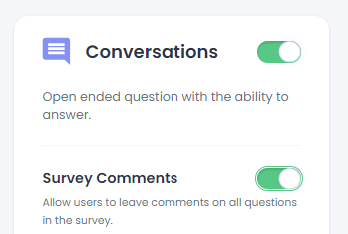 converstations setting