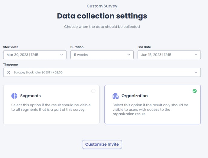 Custom survey as admin 2