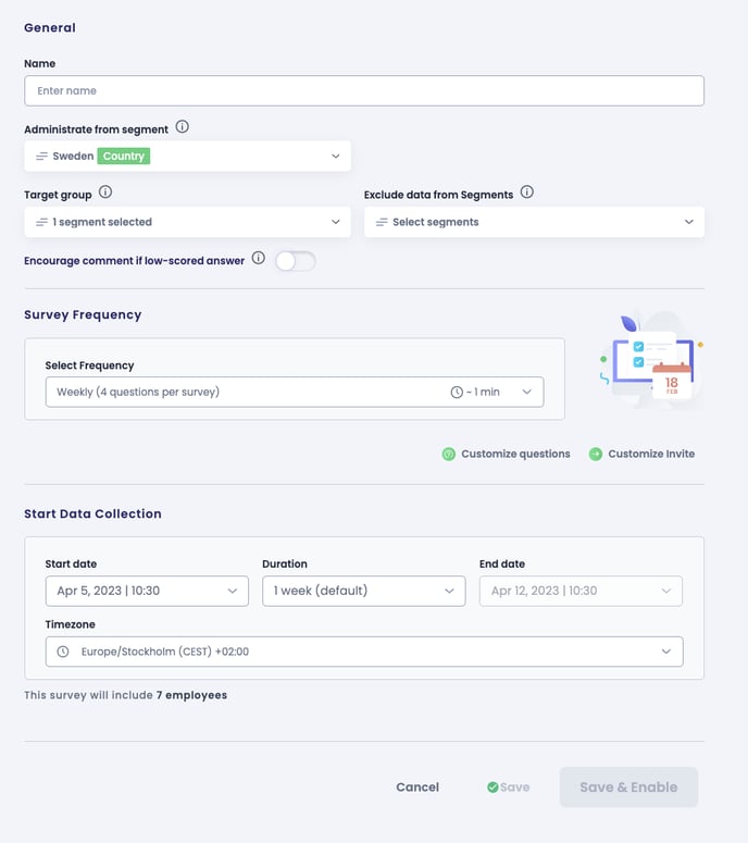 create new schedule