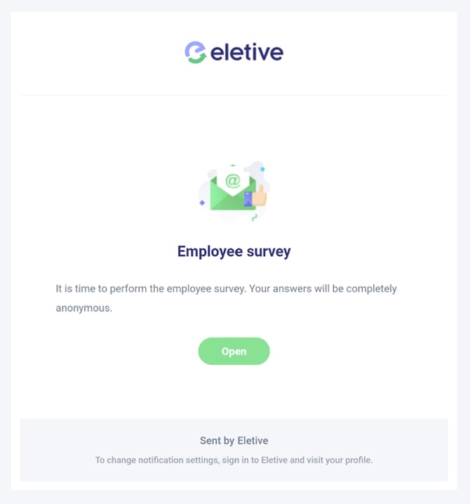 default survey invite