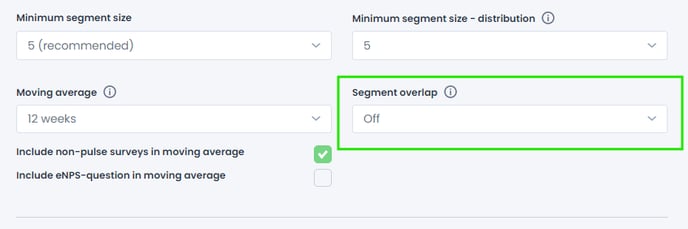 segment overlap setting