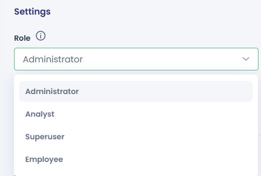 user role