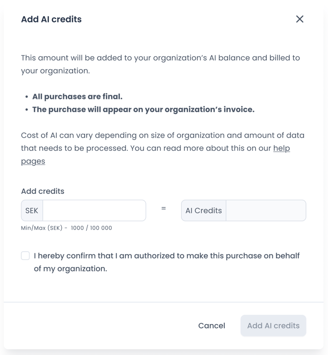 Eletive_AI-features_AI-Credits_Add-AI-Credits