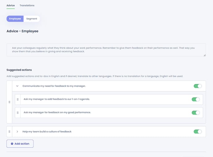 Suggested actions 3